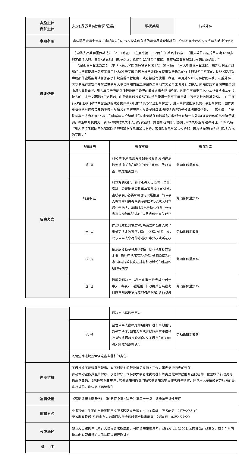 2非法招用未满十六周岁未成年人的、未按规定保存或伪造录用登记材料的、介绍不满十六周岁未成年人就业的处罚_01.jpg